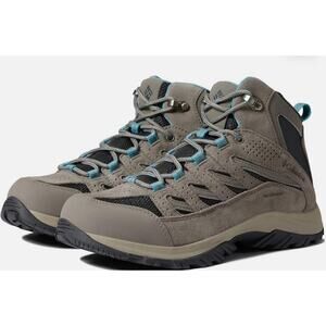 NEW COLUMBIA Crestwood Mid Women's 10 Waterproof Dark Grey/ Kettle